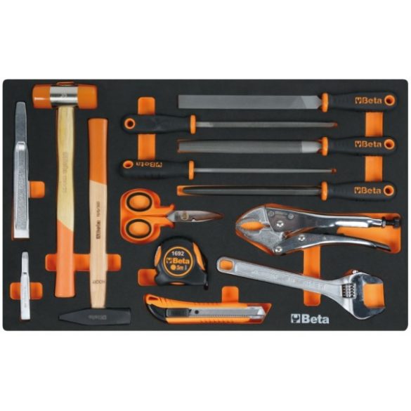Beta RSC50 2.0 D/224UT professzionális műhelyberendezés összeállítás munkalappal és 224 darabos szerszámkészlettel