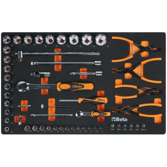 Beta RSC50 2.0 D/224UT professzionális műhelyberendezés összeállítás munkalappal és 224 darabos szerszámkészlettel