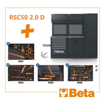 Beta RSC50 2.0 D/223UT műhelyberendezés + 223 db szerszám