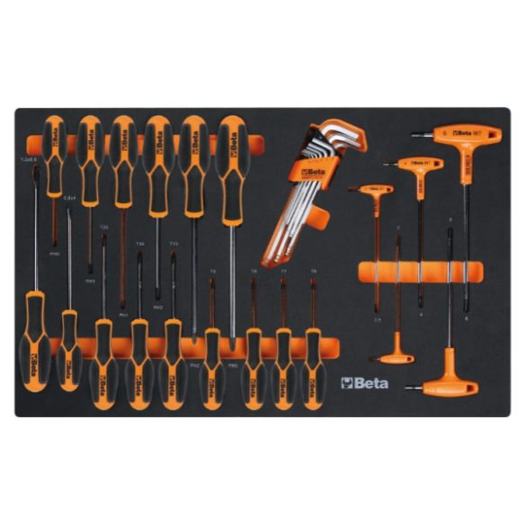 Beta RSC50 2.0 D moduláris műhelyberendezés faliszekrényekkel és 223 darabos Beta szerszámkészlettel