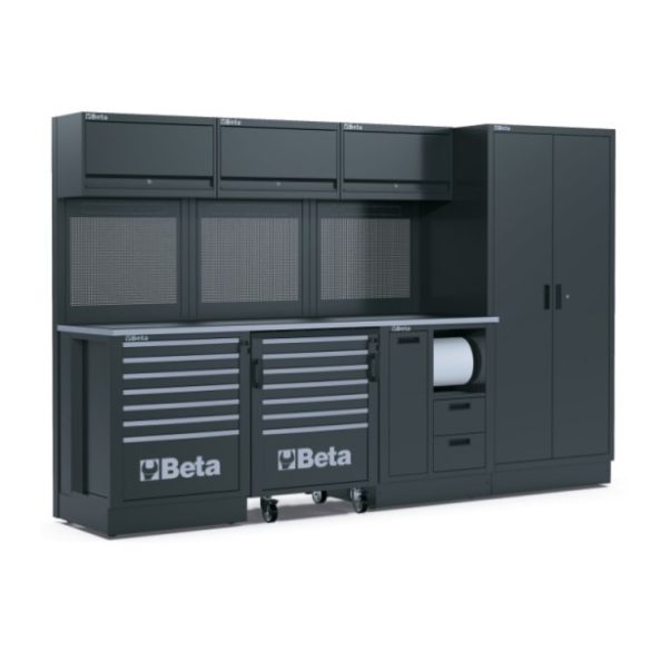 Beta RSC50 2.0 F/411UT professzionális műhelyberendezés 411 darabos szerszámkészlettel és munkalappal