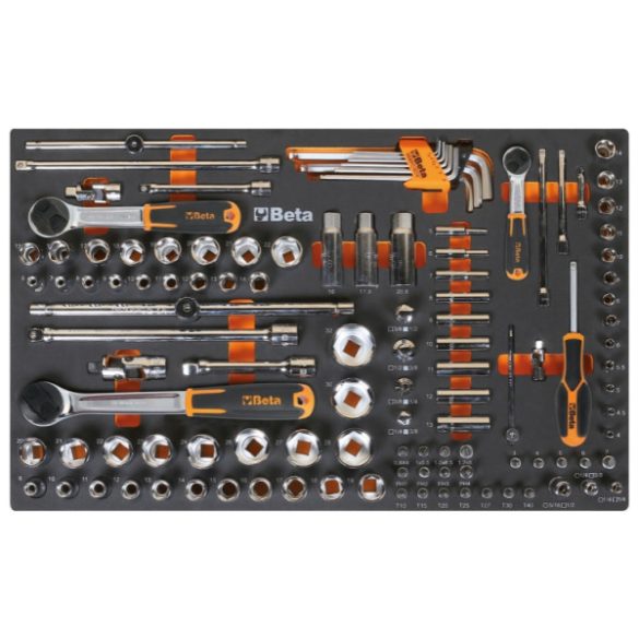 Beta RSC50 2.0 F/411UT professzionális műhelyberendezés 411 darabos szerszámkészlettel és munkalappal