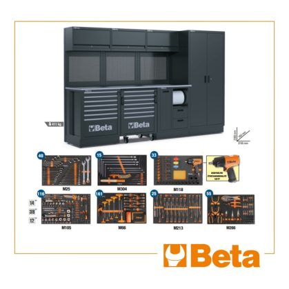   Beta RSC50 2.0 F/445UT műhelyberendezés + 445 db-os szerszámkészlet