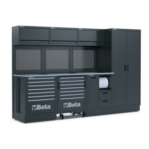 Beta RSC50 2.0 F/445UT komplett műhelyberendezés szerszámokkal, 445 darabos Beta szerszámkészlet tálcákban, RSC50 2.0 moduláris műhelybútor rendszer