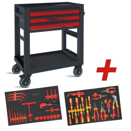   Beta 5100 RSC51-MQ38 E-mobilitás szerszámkocsi 38 szigetelt szerszámmal