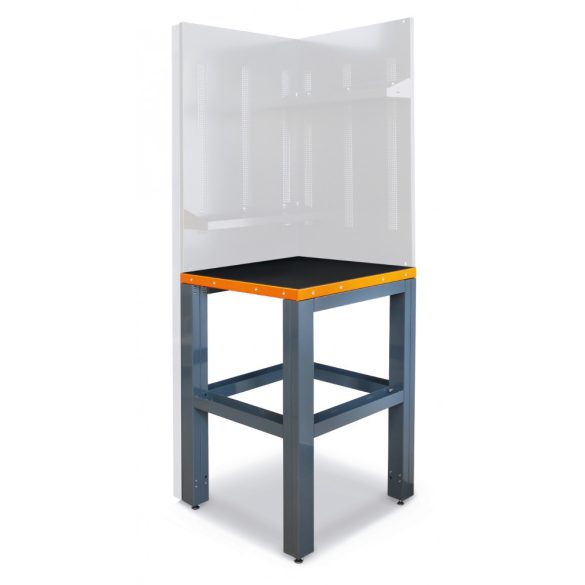 Beta C55KAI-G Sarok munkalap műhelyberendezés összeállításhoz, 700x700 méret lábakkal