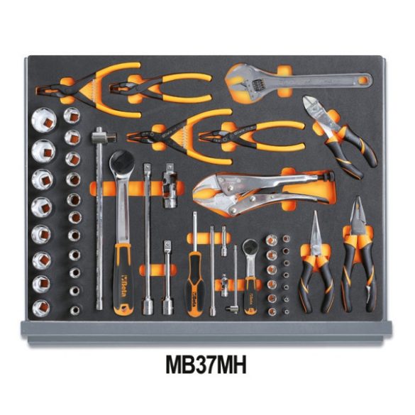 Beta 5935VI/2MB 133 darabos szerszámkészlet ipari karbantartáshoz lágy hőformált tálcában