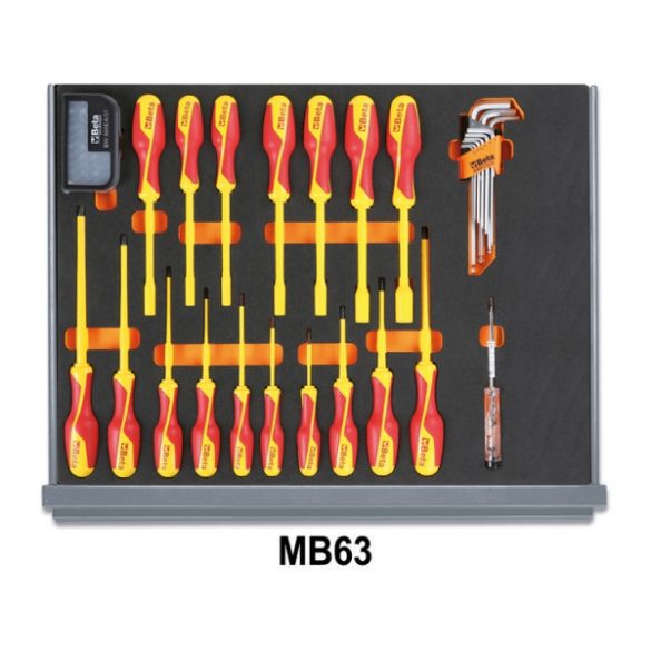 Beta 5935ET/1MB 95 darabos professzionális elektrotechnikai szerszámkészlet puha EVA tálcában