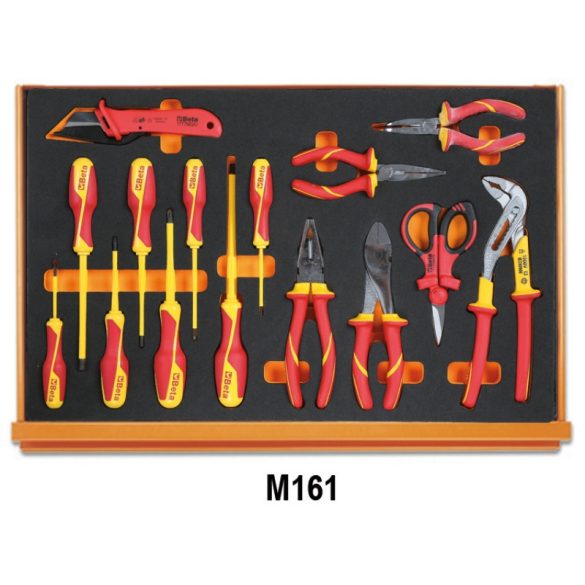 Beta 5988 VHB-MQ 67 darabos professzionális szerszámkészlet elektrotechnikai karbantartáshoz EVA tálcában