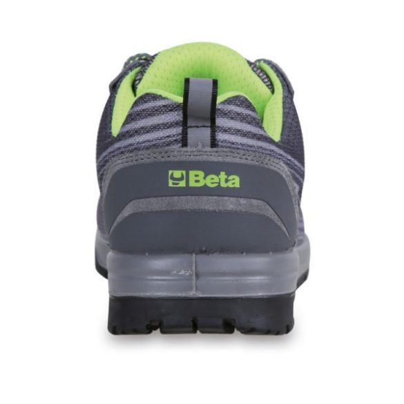 Beta 7316NG Jól szellőző hálós hasítottbőr cipő, a sarok stabilitását segítő alátámasztással