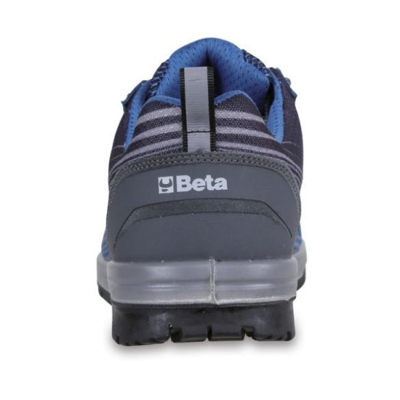 Beta 7316NB Jól szellőző hálós hasítottbőr cipő, a sarok stabilitását segítő alátámasztással