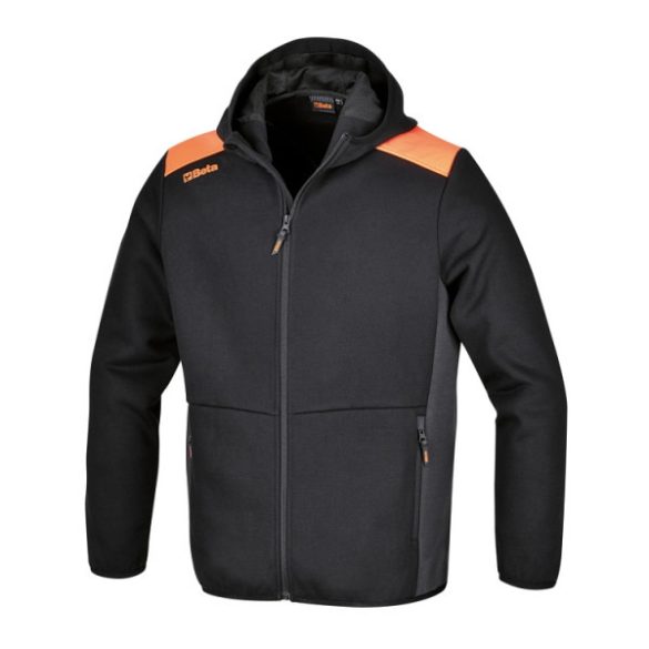 Beta 7566NG Hosszú cipzáras kapucnis felső, antracitszürke betétekkel/munkaruha