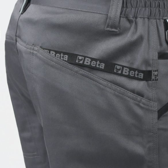 Beta 7931MG Bermuda munkanadrág, 100% pamut, szürke