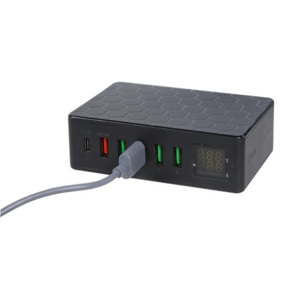 Beta 9545MPC Multiport töltőállomás, 6 USB aljzattal több eszköz egyidejű töltésére.