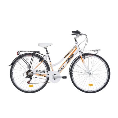   Beta 9599CB-W ATALA® CITY BIKE, ALUMÍNIUM VÁZ, SHIMANO® 6 FOKOZATÚ SEBESSÉGVÁLTÓ, V-BRAKE® FÉKEK 28" ALUMÍNIUM KEREKEK