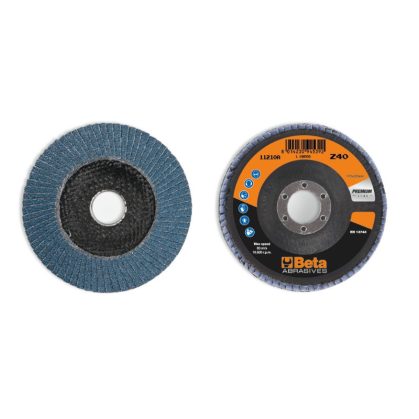   Beta 11210A csiszolótárcsák cirkónium csiszolóvászonnal, üvegszál csiszolótalp, egylamellás kivitel