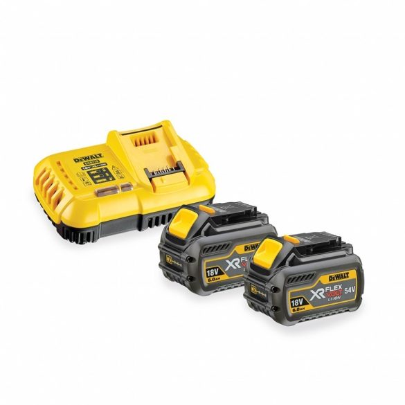 DeWalt DCB118T2-QW 18/54V XR ÉS FLEXVOLT Gyorstöltő szettben