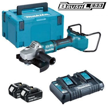   Makita DGA900PT2 2x18V LXT Li-ion BL 230mm sarokcsiszoló 2x5,0Ah + DT