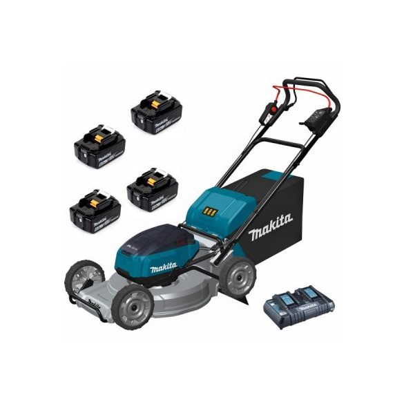 Makita DLM465PG4 46cm 2x18V LXT Li-ion BL 2 seb fűnyíró ÖNJÁRÓ 4x6,0Ah+RD