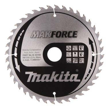Makita B-32356 körfűrészlap Makforce 210/30mm Z40