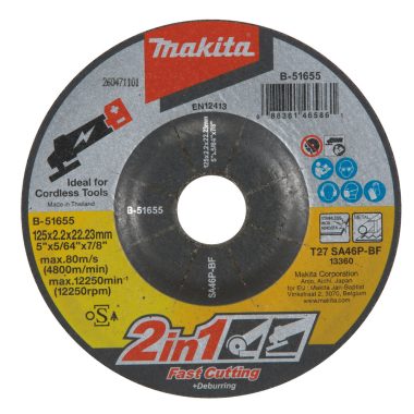 Makita B-51655 vágókorong ACÉL 125x2,0mm