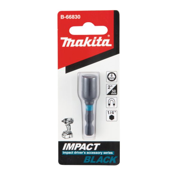 Makita B-66830 impact BLACK mágneses dugókulcs 8mm