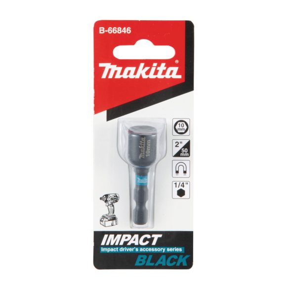 Makita B-66846 impact BLACK mágneses dugókulcs 10mm