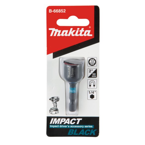 Makita B-66852 impact BLACK mágneses dugókulcs 13mm