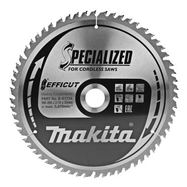 Makita B-67234 EFFICUT körfűrészlap 260x30mm Z60