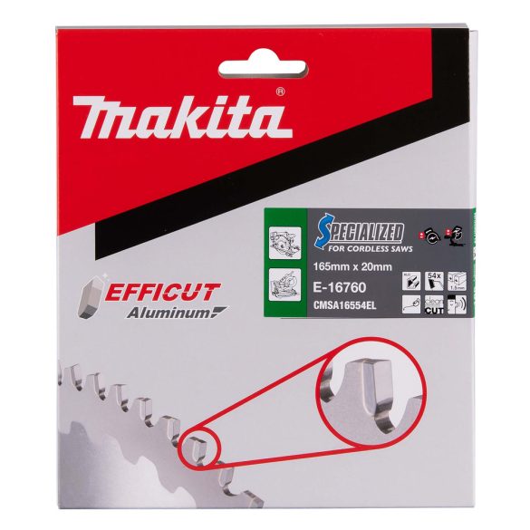 Makita EFFICUT körfűrészlap 165x20 mm Z54 ALU