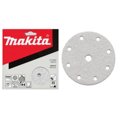   Makita excenterpapír tépőz. fehér 9 lyukú 150 mm K100 10 db